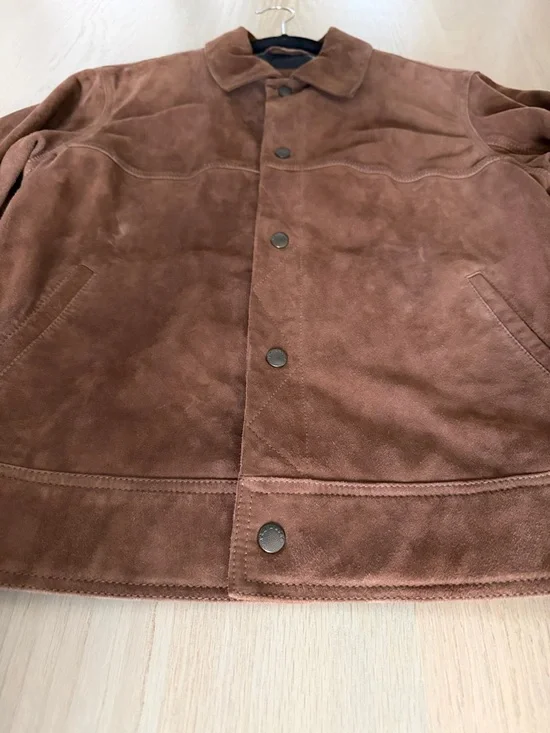 Rag & Bone Suede Trucker Jacket - Picture 4 of 11